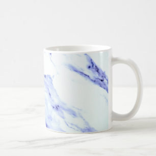 marble pattern, blue abstract design coffee mug