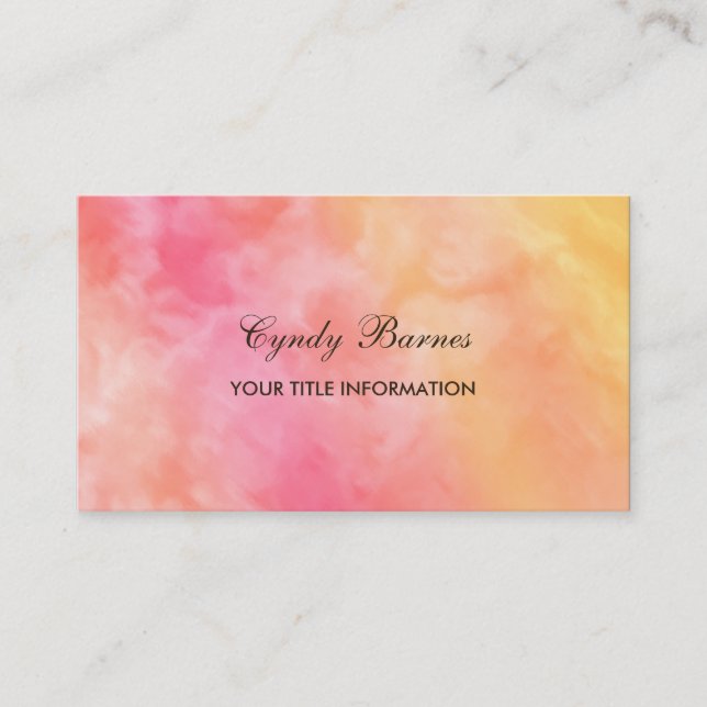 Marble Pattern Business Card (Front)