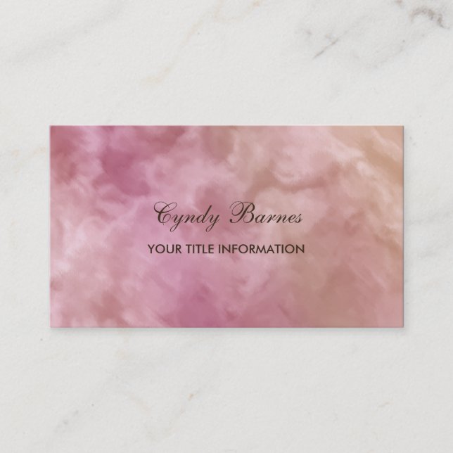 Marble Pattern Business Card (Front)