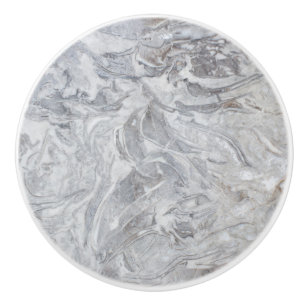 Marble pattern ceramic knob