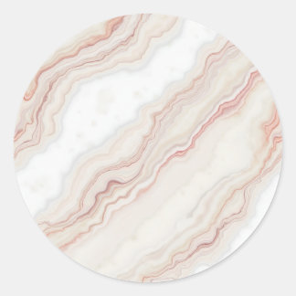 Marble pattern classic round sticker