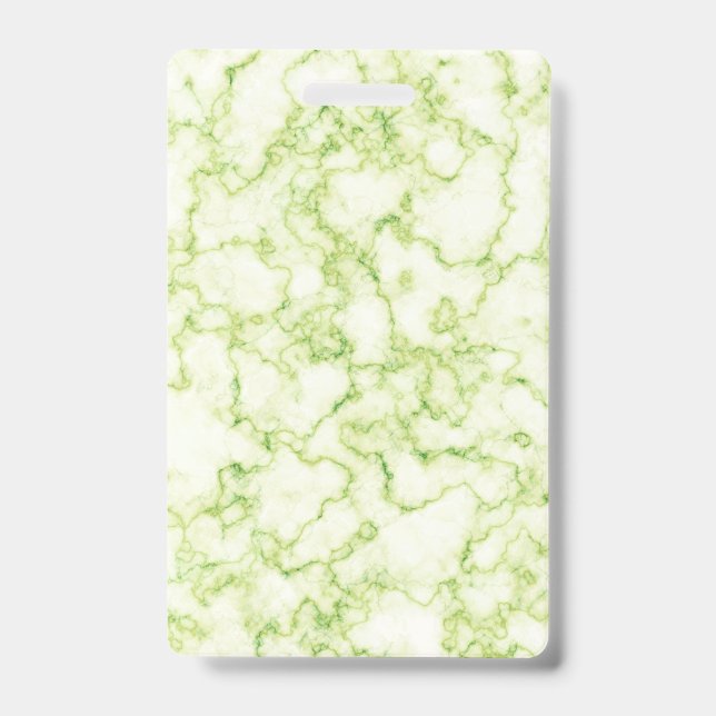 Marble Pattern Green ID Badge (Front)