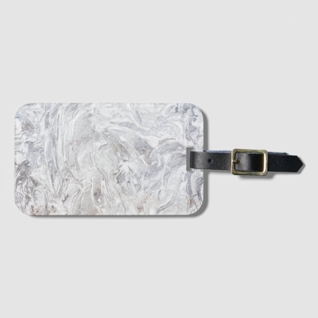 Marble pattern luggage tag (Front Horizontal)