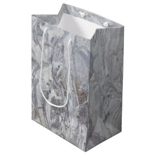 Marble pattern medium gift bag