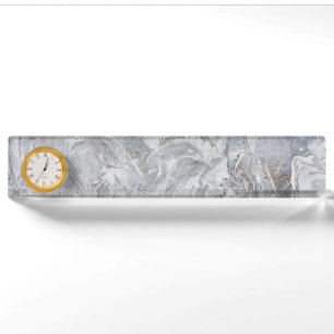 Marble pattern nameplate