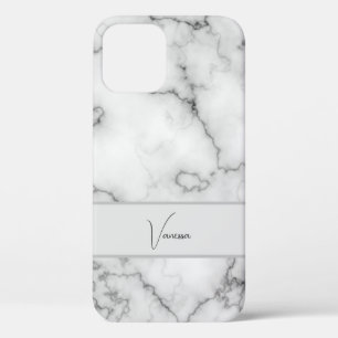 Marble Pattern Personalisation iPhone 12 Pro Case