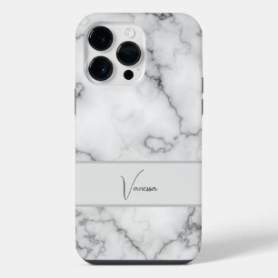 Marble Pattern Personalisation iPhone 14 Pro Max Case