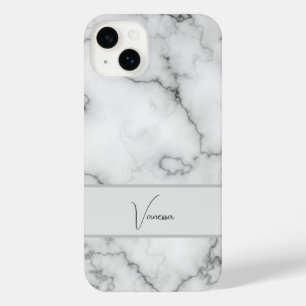 Marble Pattern Personalisation iPhone 14 Plus Case