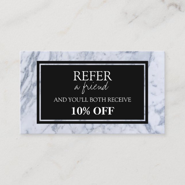 Marble Pattern Referral Card (Front)