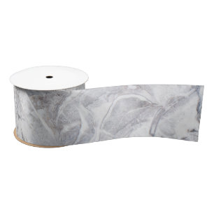 Marble pattern satin ribbon