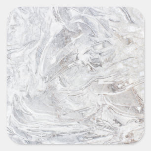 Marble pattern square sticker