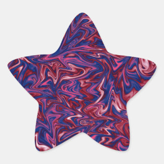 Marble Pattern Star Sticker