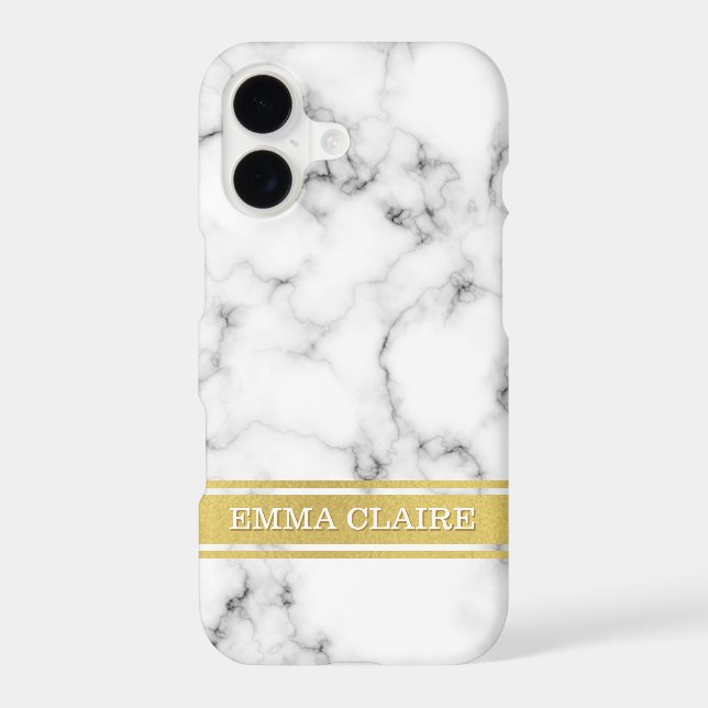 Marble Pattern with Gold Name Plate (Back)