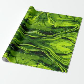 MARBLE PATTERN WRAPPING PAPER- LIME GREEN WRAPPING PAPER