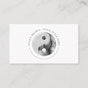 Marble Pattern Yin Yang Business Card