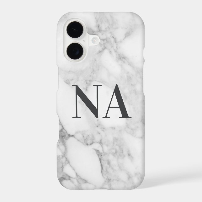 Marble personalised initial monogram (Back)