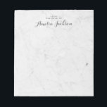 Marble Personalised Notepad Stationery<br><div class="desc">More pretty Notepads in the Little Bayleigh Store!</div>