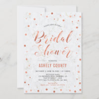 Marble & Polka dot | Modern Copper Bridal Shower