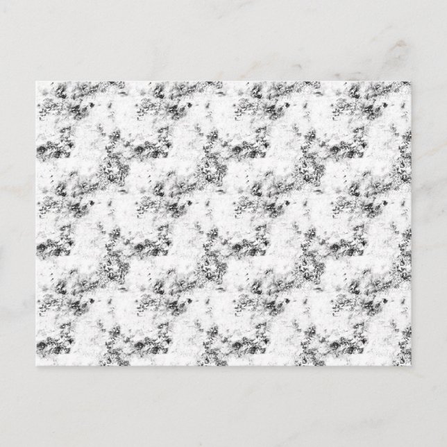 Marble Postcards | Black White Stone Pattern (Front)