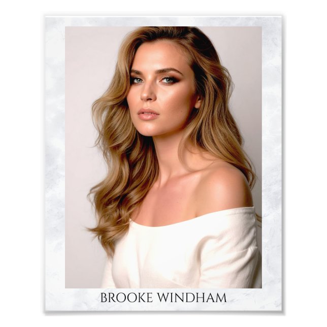 Marble Printed Headshot Photos - 8x10 Prints (Front)