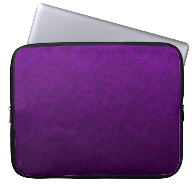Marble purple pattern laptop sleeve (Front)