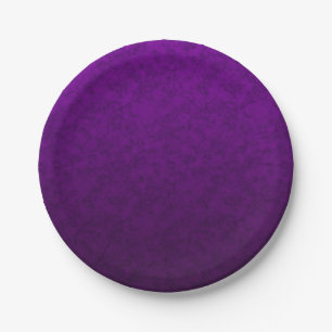 Marble purple pattern paper plate