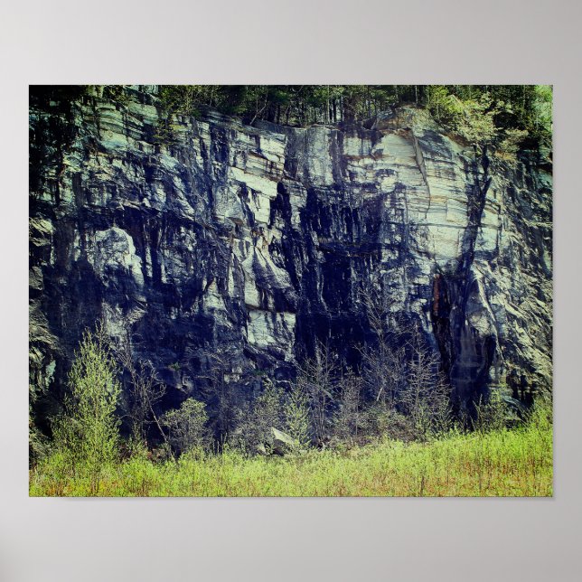 Marble Rock Cliff At Natural Bridge 3 Nature  Poster (Front)