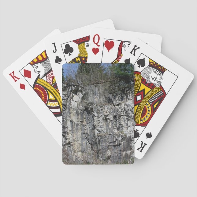 Marble Rock Wall At Natural Bridge #1 Nature Playing Cards (Back)