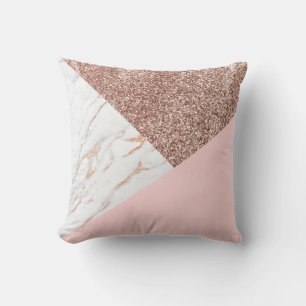 Marble Rose Glitter Cushion
