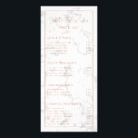 Marble Rose Gold Modern Beauty Salon Price List Rack Card<br><div class="desc">Modern and elegant beauty salon price list / service menu rack card with your business name in a large script at the top and your services in a faux rose gold, inside of a border, over a grey and white marble background. Each side has four premade sections and your business...</div>