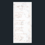 Marble Rose Gold Modern Beauty Salon Price List Rack Card<br><div class="desc">Modern and elegant beauty salon price list / service menu rack card with your business name in a large script at the top and your services in a faux rose gold, inside of a border, over a grey and white marble background. Each side has four premade sections and your business...</div>