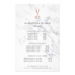 Hairdresser Price List Template from rlv.zcache.co.uk