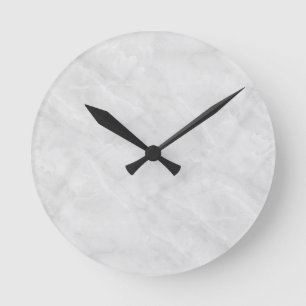 Marble Round Clock