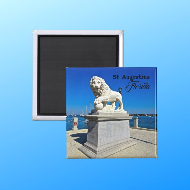 Marble Sculpture at Bridge of Lions St. Augustine Magnet (Creator Uploaded)