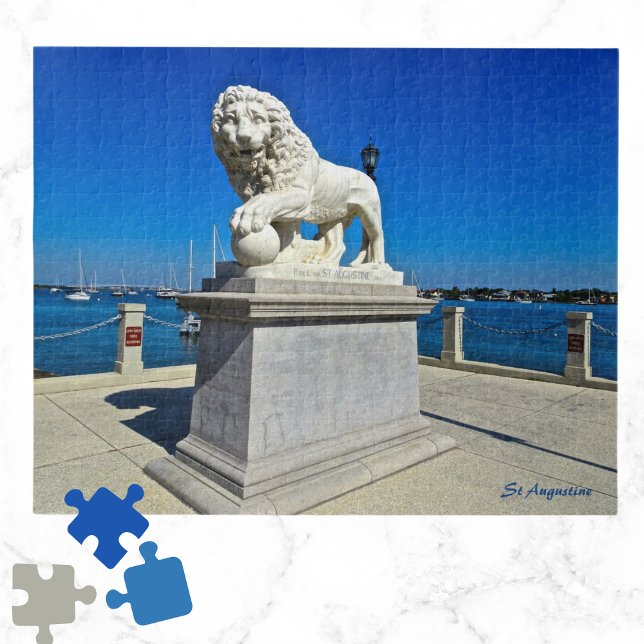 Marble Sculpture Bridge of Lions St Augustine FL  Jigsaw Puzzle (Creator Uploaded)