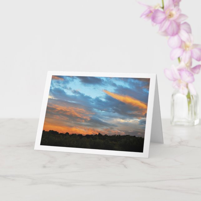 Marble Sky Landscape Card (Orchid)