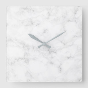 Marble Square Wall Clock