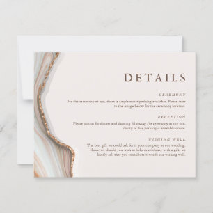 Marble Stone Agate Detail Enclosure Card
