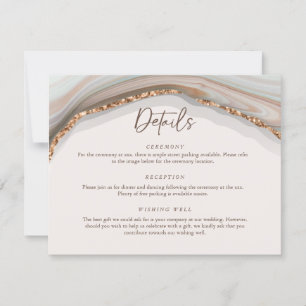 Marble Stone Agate Detail Enclosure Card