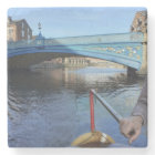 Marble stone canal themed coaster.