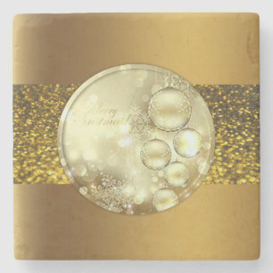 Marble Stone Coaster Christmas