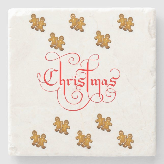 Marble Stone Coaster Christmas (Front)