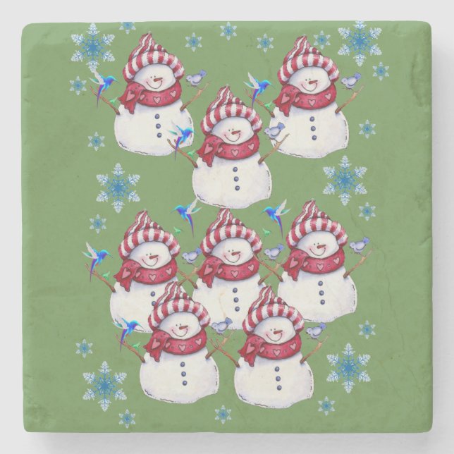 Marble Stone Coaster Christmas (Front)