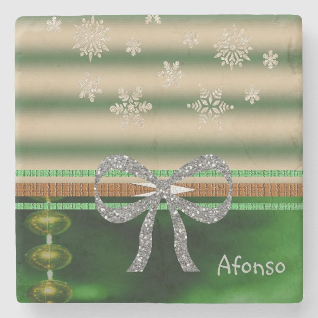 Marble Stone Coaster Christmas (Front)