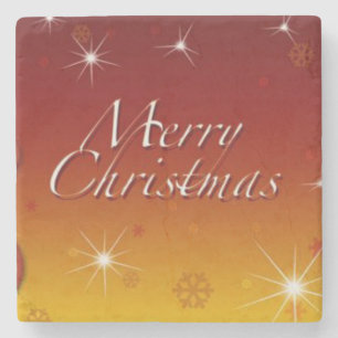 Marble Stone Coaster Christmas