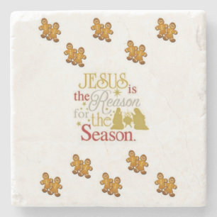 Marble Stone Coaster Christmas