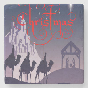 Marble Stone Coaster Christmas