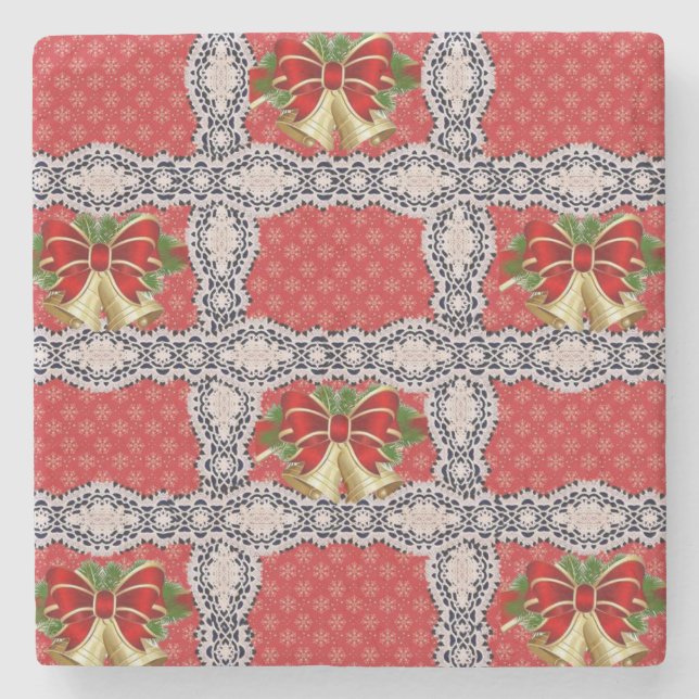 Marble Stone Coaster Christmas (Front)