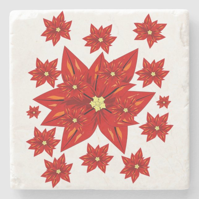 Marble Stone Coaster Christmas (Front)