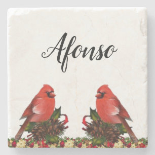 Marble Stone Coaster Christmas